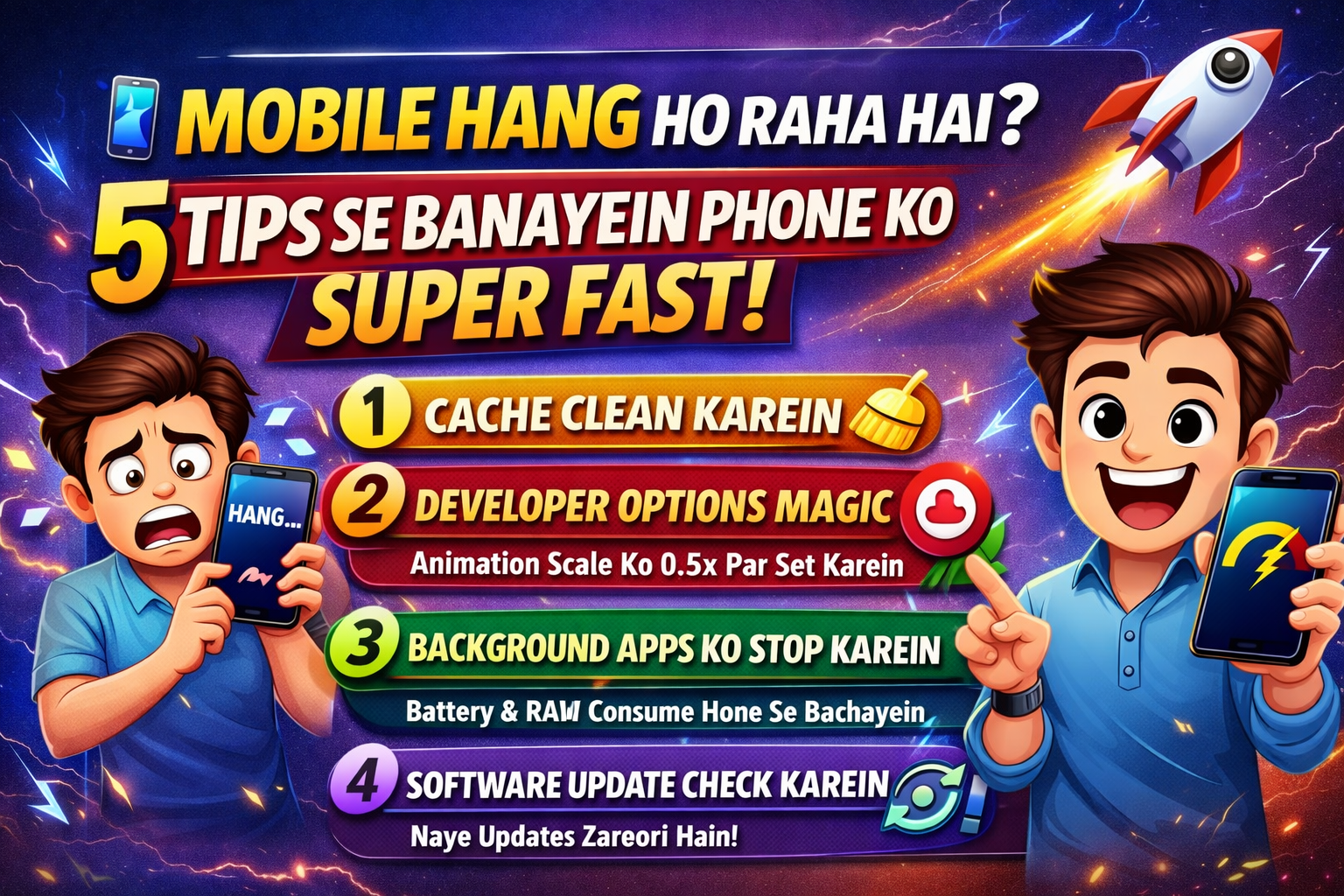 Mobile Hang Ho Raha Hai? In 5 Tips Se Banayein Apne Phone Ko Super Fast!