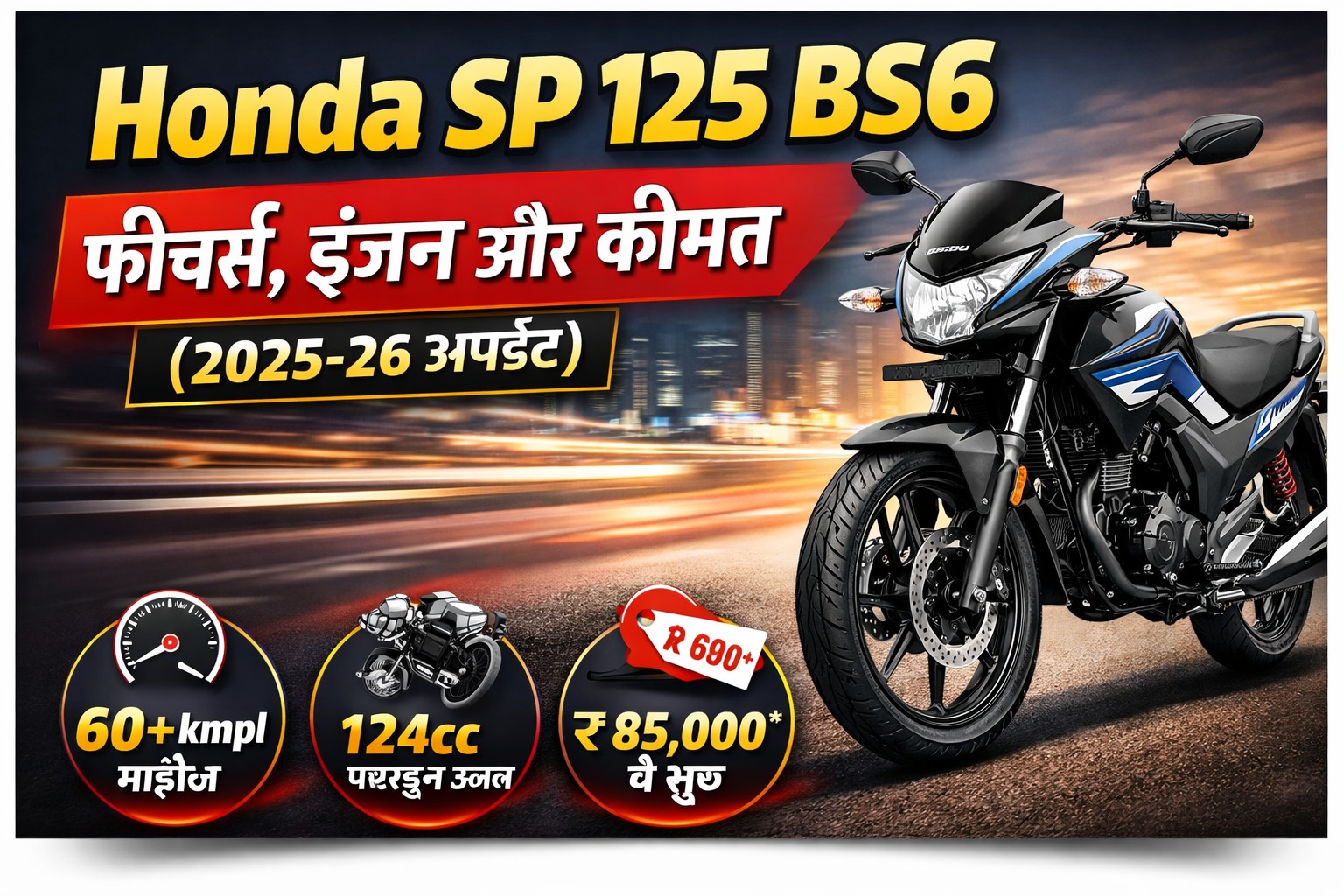 Honda SP 125 BS6