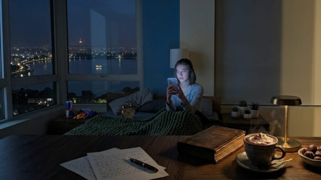 5 Night Habits Ruining Your Sleep (And How to Fix Them)" या "Why You're Always Tired: 5 Evening Mistakes to Avoid".
