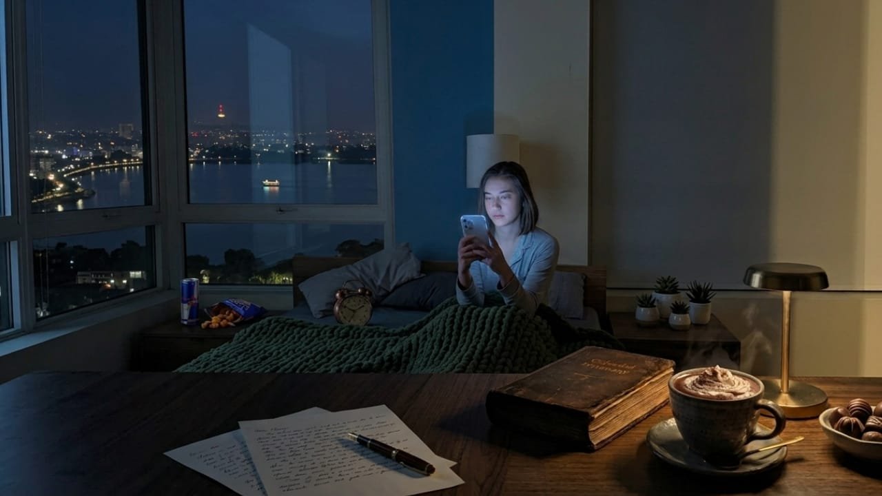 5 Night Habits Ruining Your Sleep (And How to Fix Them)" या "Why You're Always Tired: 5 Evening Mistakes to Avoid".